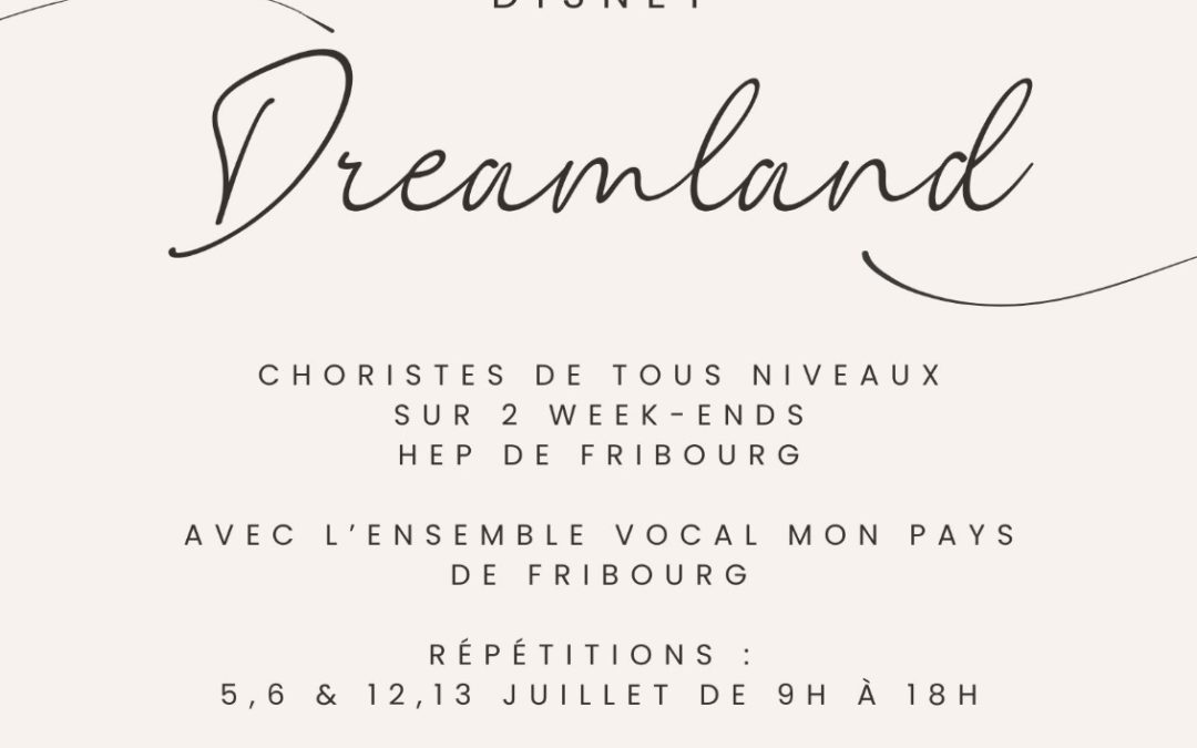 Atelier vocal pop / créations Disney