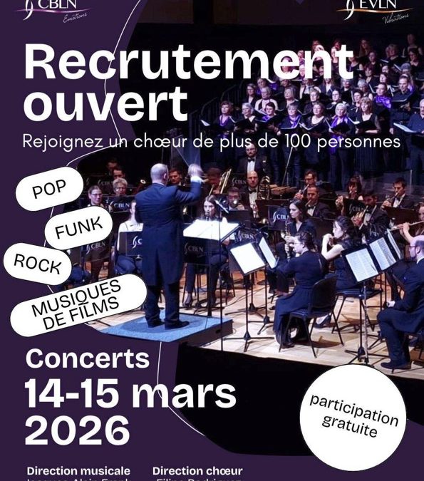 Vous voulez chanter un recrutement est ouvert !